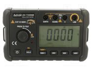 Meter: insulation resistance; LCD; (1999); VAC: 750V; ±(1%+6digit) AXIOMET