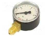 Manometer; 0÷4bar; G 1/4",bottom connection; 50mm; Temp: -20÷60°C PNEUMAT