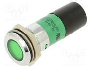 Indicator: LED; green; 230VAC; Ø22mm CML INNOVATIVE TECHNOLOGIES