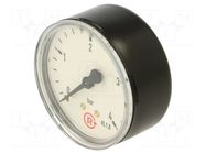 Manometer; 0÷4bar; G 1/4",rear connection; 63mm; Temp: -20÷60°C PNEUMAT