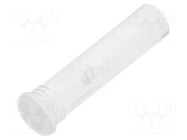 Fiber for LED; Ø3.2mm; L: 11.4mm; round; Front: flat; straight; IP68 MENTOR