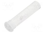 Fiber for LED; Ø3.2mm; L: 11.4mm; round; Front: flat; straight; IP68 MENTOR