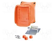 Enclosure: emergency; X: 155mm; Y: 210mm; Z: 92mm; IP65,IP66; orange HENSEL