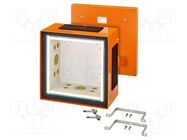 Enclosure: junction box; X: 255mm; Y: 255mm; Z: 160mm; IP55; orange HENSEL