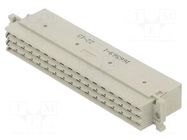 Connector: DIN 41612; plug; w/o contacts,type F; female; PIN: 48 TE Connectivity