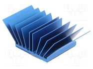 Heatsink: extruded; grilled; BGA; blue; L: 31mm; W: 54.94mm; H: 17.5mm 