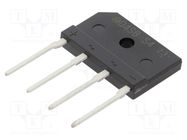 Bridge rectifier: single-phase; Urmax: 40V; If: 4A; Ifsm: 60A; flat 