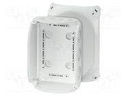 Enclosure: junction box; X: 130mm; Y: 180mm; Z: 77mm; IP66,IP67; grey HENSEL