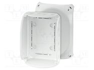 Enclosure: junction box; X: 155mm; Y: 210mm; Z: 92mm; IP66,IP67; grey HENSEL