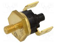 Sensor: thermostat; NC; 110°C; 16A; 250VAC; connectors 6,3mm; ±5°C TOMIC