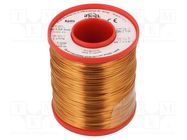 Coil wire; single coated enamelled; 0.65mm; 1kg; -65÷180°C INDEL