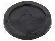 Grommet; with bulkhead; Ømount.hole: 64mm; black; -40÷100°C; IP54 HT HI TECH POLYMERS