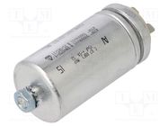 Capacitor: polypropylene; motors, run; 15uF; 470V; -25÷85°C; ±5% KEMET