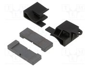 Core: ferrite; for flat cable; A: 37mm; B: 25.4mm; C: 10mm; D: 12.7mm KEMET