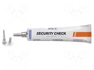 Paint; orange; SECURITY CHECK ORIGINAL; 20÷70°C MARKAL