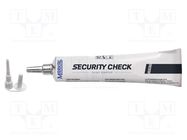 Paint; black; SECURITY CHECK ORIGINAL; 20÷70°C MARKAL