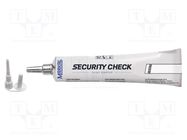 Paint; white; SECURITY CHECK ORIGINAL; 20÷70°C MARKAL