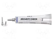 Paint; white; SECURITY CHECK ORIGINAL; 20÷70°C MARKAL