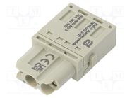 Connector: HDC; module; female; Han-Modular®; PIN: 3; push-in; 40A HARTING