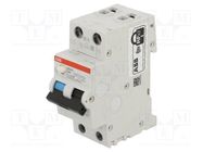 RCBO breaker; Inom: 40A; Ires: 300mA; Poles: 1+N; 230VAC; IP20; DS200 ABB