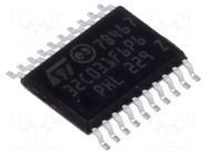 IC: STM32 ARM microcontroller; 48MHz; TSSOP20; 2÷3.6VDC; -40÷85°C STMicroelectronics