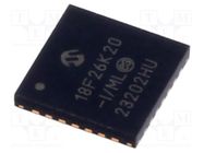 IC: PIC microcontroller; 64MHz; 1.8÷3.6VDC; SMD; QFN28; PIC18; tube MICROCHIP TECHNOLOGY