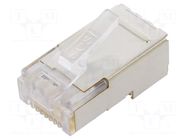 Connector: RJ45; plug; PIN: 8; Cat: 5e; shielded; 8p8c; for cable; IDC BEL FUSE