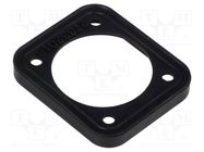 D-Size Gasket black NEUTRIK