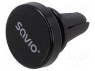 Car holder; black; air vent; Features: magnetic holder SAVIO