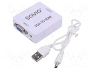 Converter; Full HD 1080p; white SAVIO