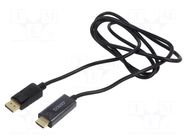 Cable; DisplayPort plug,HDMI plug; Len: 1.5m; black; HDMI 1.4 SAVIO