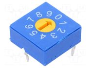 Encoding switch; DEC/BCD; Pos: 10; THT; Rcont max: 100mΩ; 5Ncm; tube ECE
