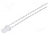 LED; green; 3mm; 11000÷18000mcd; 30°; Front: convex; 2.8÷3.8VDC Inolux