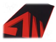 Pad; black,red; mouse; 700x300x3mm; TURBO DYNAMIC SAVIO
