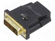 Adapter; DVI-D (24+1) plug,HDMI socket; black SAVIO