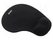 Pad; black; mouse,wrist; Features: gel SAVIO