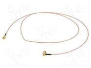 Cable; 1.22m; SMA male,both sides; shielded; transparent; 48"; 50Ω MUELLER ELECTRIC