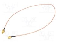 Cable; 0.61m; SMA male,SMA female; shielded; transparent; 24"; 50Ω MUELLER ELECTRIC