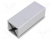 Heatsink: extruded; natural; L: 125mm; W: 40mm; H: 40mm; 1.15K/W 