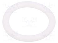 O-ring gasket; silicone; Thk: 4mm; Øint: 25mm; white; -60÷160°C ORING USZCZELNIENIA TECHNICZNE