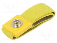 Wristband; ESD; Features: antialergic; yellow DESCO EUROPE