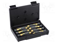 Kit: screwdrivers; Torx®; ESD; 7pcs. LINDSTRÖM