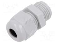 Cable gland; without nut; M16; 1.5; IP68; polyamide; light grey TE Connectivity