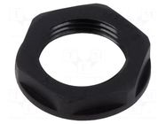 Nut; M20; polyamide; 26mm; black; Thread: metric; Pitch: 1.5 TE Connectivity