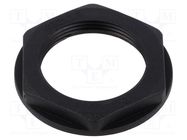 Nut; M32; polyamide; 41mm; black; Thread: metric; Pitch: 1.5 TE Connectivity