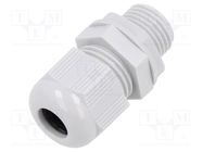 Cable gland; M16; 1.5; IP68; polyamide; light grey; Entrelec TE Connectivity