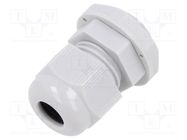 Cable gland; PG9; IP68; polyamide; light grey; Entrelec TE Connectivity