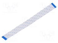 FFC tape; Cores: 40; Tape ph: 0.5mm; contacts on the same side GCT