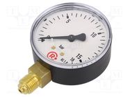 Manometer; 0÷16bar; 63mm; non-aggressive liquids,inert gases PNEUMAT