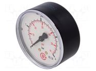 Manometer; 0÷4bar; G 1/4",rear connection; 63mm; Temp: -20÷60°C PNEUMAT